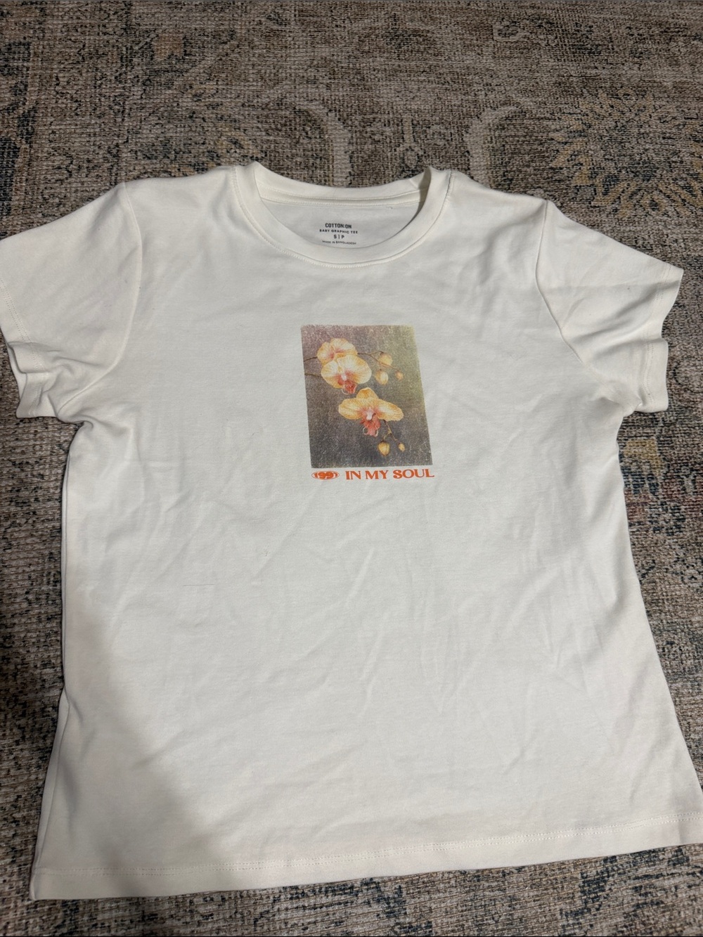 Cotton On White 'In My Soul' Graphic Tee